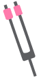 Acutonics Tuning Fork Logo Pink